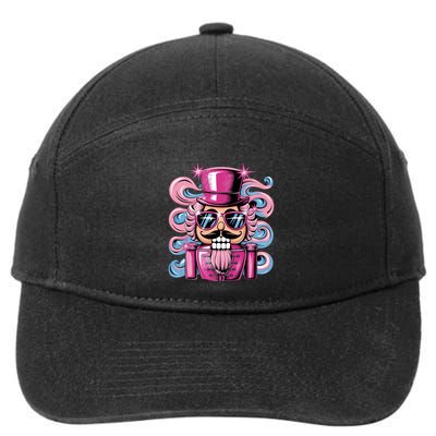 Funny Nutcracker Whats Crackin Christmas Celebration 7-Panel Snapback Hat