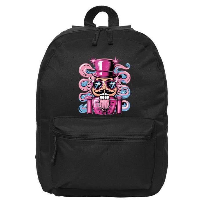 Funny Nutcracker Whats Crackin Christmas Celebration 16 in Basic Backpack