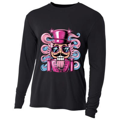 Funny Nutcracker Whats Crackin Christmas Celebration Cooling Performance Long Sleeve Crew