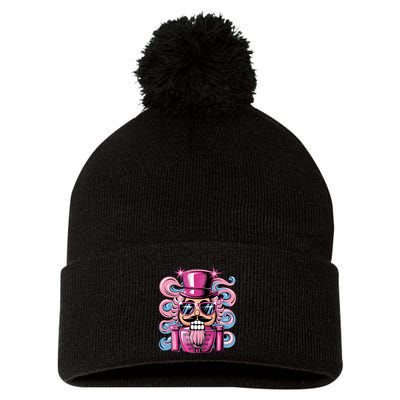 Funny Nutcracker Whats Crackin Christmas Celebration Pom Pom 12in Knit Beanie