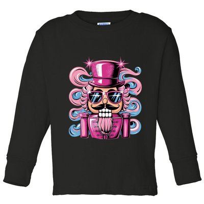 Funny Nutcracker Whats Crackin Christmas Celebration Toddler Long Sleeve Shirt