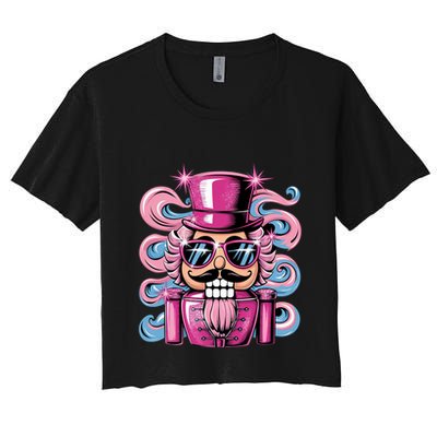 Funny Nutcracker Whats Crackin Christmas Celebration Crop Top