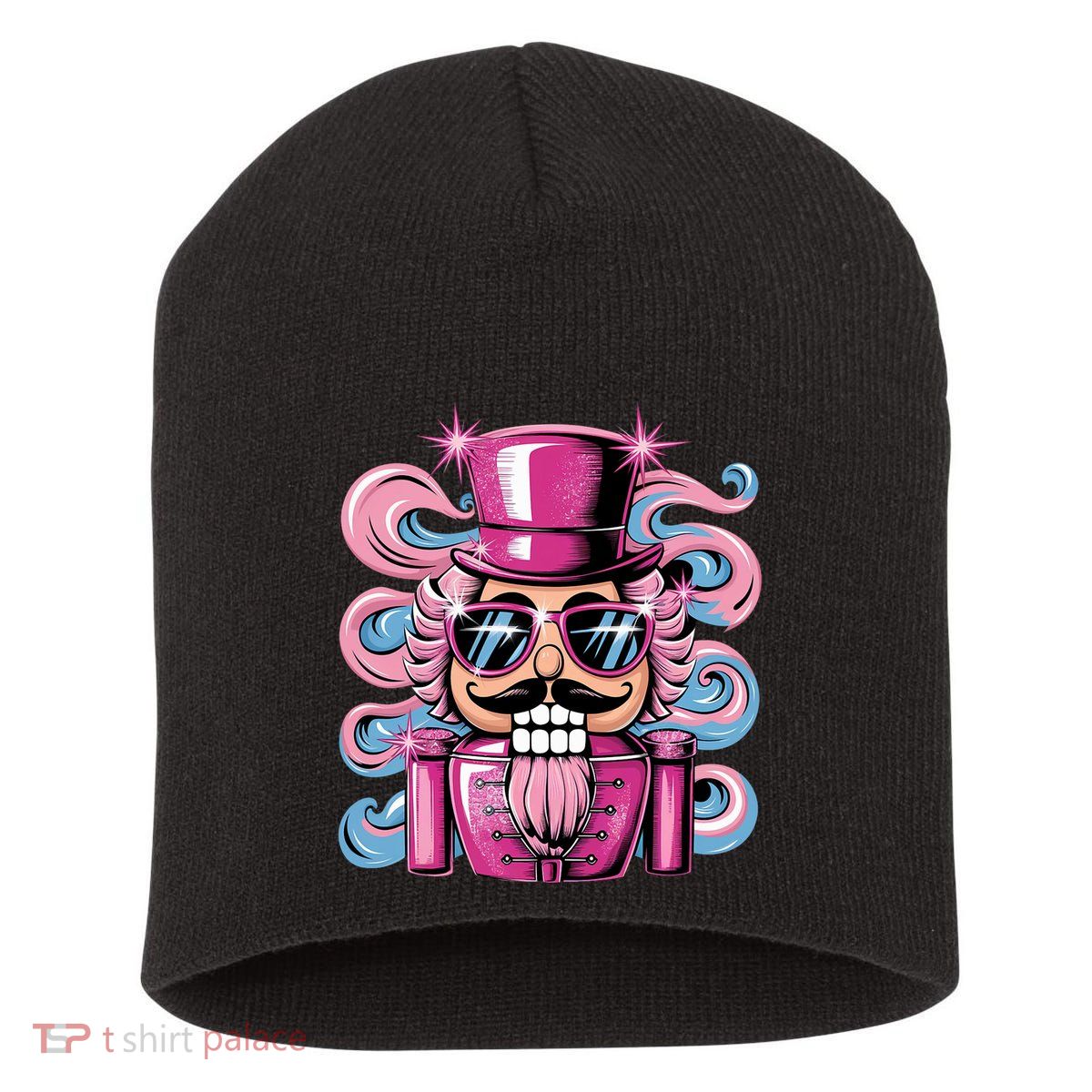 Funny Nutcracker Whats Crackin Christmas Celebration Short Acrylic Beanie