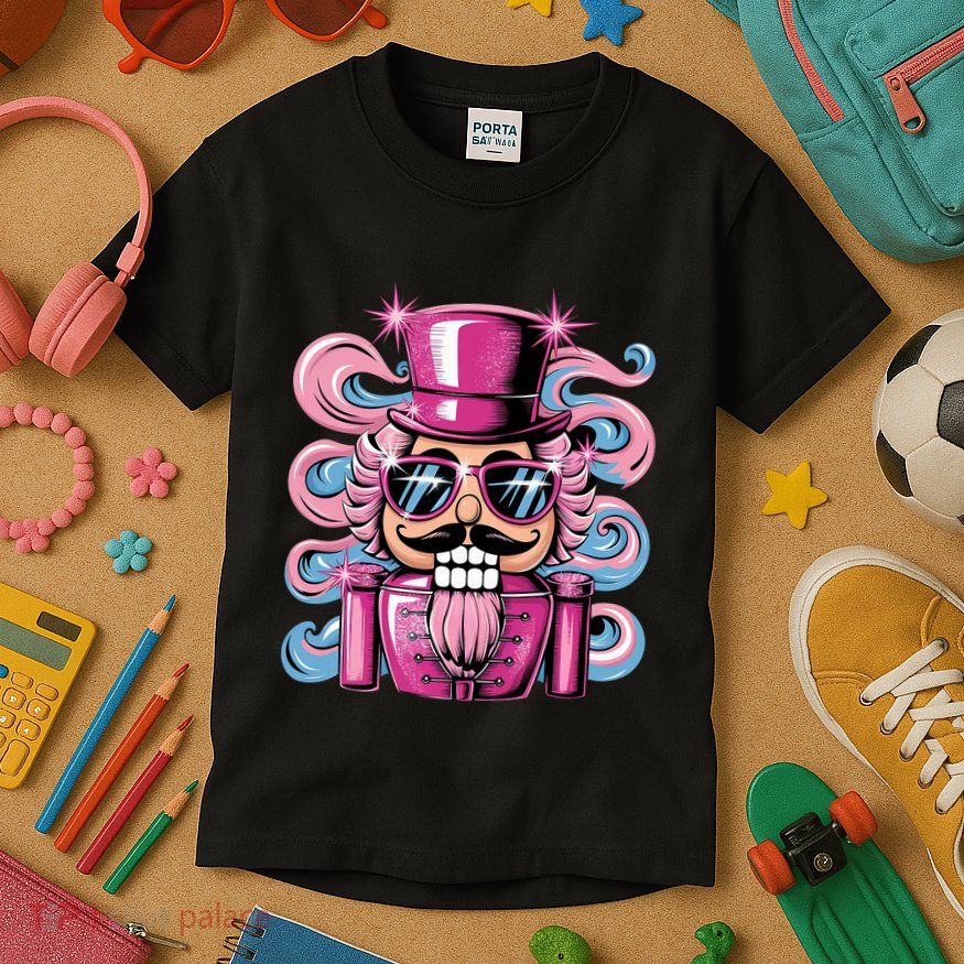 Funny Nutcracker Whats Crackin Christmas Celebration Kids T-Shirt