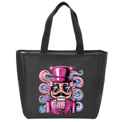 Funny Nutcracker Whats Crackin Christmas Celebration Zip Tote Bag