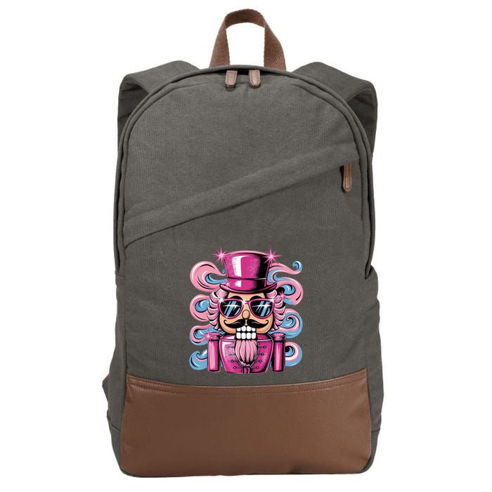 Funny Nutcracker Whats Crackin Christmas Celebration Cotton Canvas Backpack