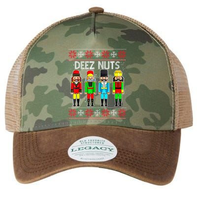 Funny Nutcracker Xmas Gifts Cute Deez Nuts Ugly Christmas Legacy Tie Dye Trucker Hat