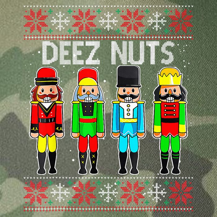 Funny Nutcracker Xmas Gifts Cute Deez Nuts Ugly Christmas Legacy Tie Dye Trucker Hat