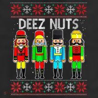 Funny Nutcracker Xmas Gifts Cute Deez Nuts Ugly Christmas Cool Comfort Performance Bucket Hat