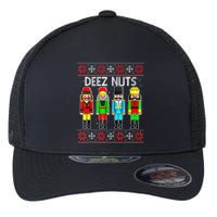 Funny Nutcracker Xmas Gifts Cute Deez Nuts Ugly Christmas Flexfit Unipanel Trucker Cap