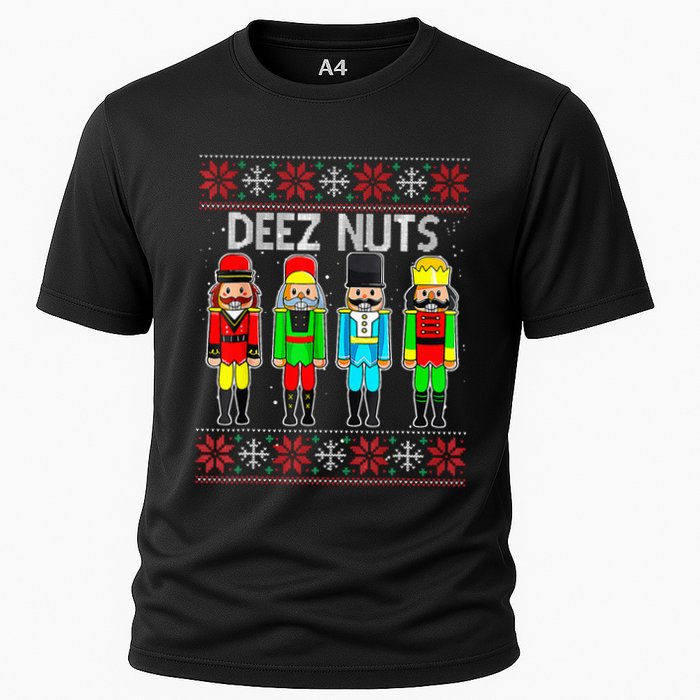 Funny Nutcracker Xmas Gifts Cute Deez Nuts Ugly Christmas Performance Shirt
