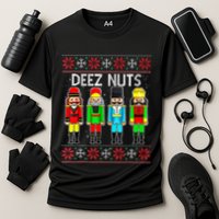 Funny Nutcracker Xmas Gifts Cute Deez Nuts Ugly Christmas Performance Shirt