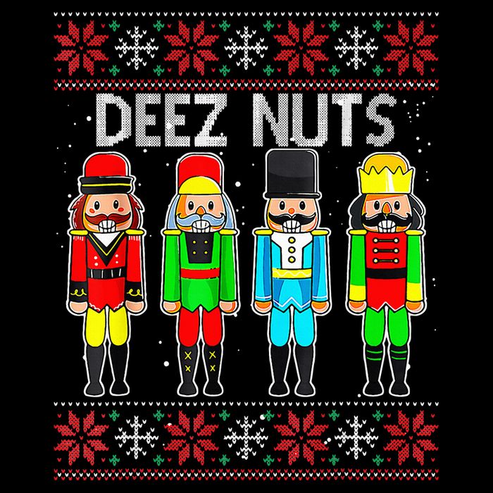 Funny Nutcracker Xmas Gifts Cute Deez Nuts Ugly Christmas City Backpack