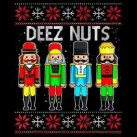 Funny Nutcracker Xmas Gifts Cute Deez Nuts Ugly Christmas Bucket Hat