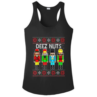 Funny Nutcracker Xmas Gifts Cute Deez Nuts Ugly Christmas Ladies PosiCharge Competitor Racerback Tank