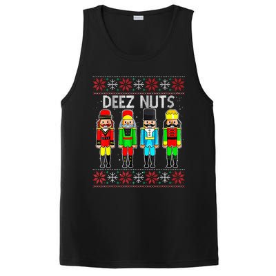 Funny Nutcracker Xmas Gifts Cute Deez Nuts Ugly Christmas PosiCharge Competitor Tank