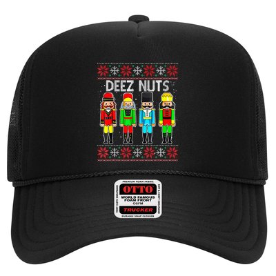 Funny Nutcracker Xmas Gifts Cute Deez Nuts Ugly Christmas Trucker Hat