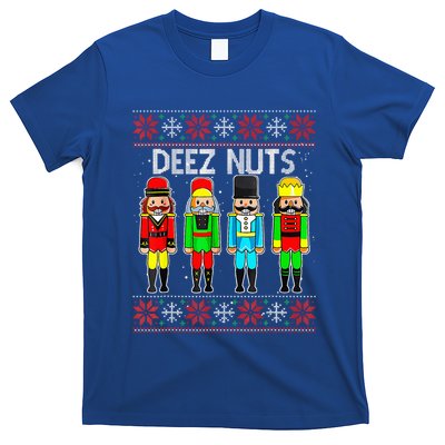 Funny Nutcracker Xmas Gifts Cute Deez Nuts Ugly Christmas T-Shirt