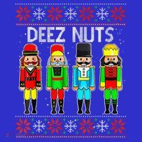 Funny Nutcracker Xmas Gifts Cute Deez Nuts Ugly Christmas Tall T-Shirt