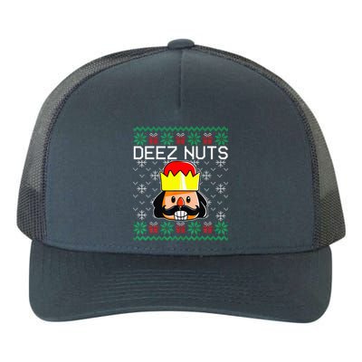 Funny Nutcracker Xmas Gifts Deez Nuts Ugly Sweater Christmas Yupoong Adult 5-Panel Trucker Hat