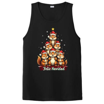 Feliz Navidad Xmas Funny Squirrel Lover Christmas Tree Great Gift PosiCharge Competitor Tank