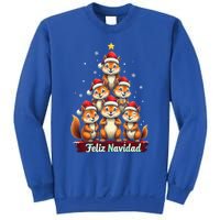 Feliz Navidad Xmas Funny Squirrel Lover Christmas Tree Great Gift Sweatshirt