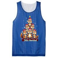 Feliz Navidad Xmas Funny Squirrel Lover Christmas Tree Great Gift Mesh Reversible Basketball Jersey Tank