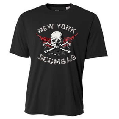 Funny New York Scumbag Vintage Distressed Biker Style Cooling Performance Crew T-Shirt