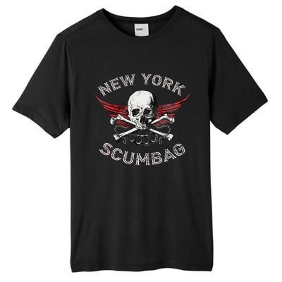 Funny New York Scumbag Vintage Distressed Biker Style Tall Fusion ChromaSoft Performance T-Shirt