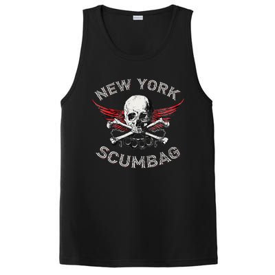 Funny New York Scumbag Vintage Distressed Biker Style PosiCharge Competitor Tank