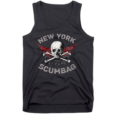 Funny New York Scumbag Vintage Distressed Biker Style Tank Top