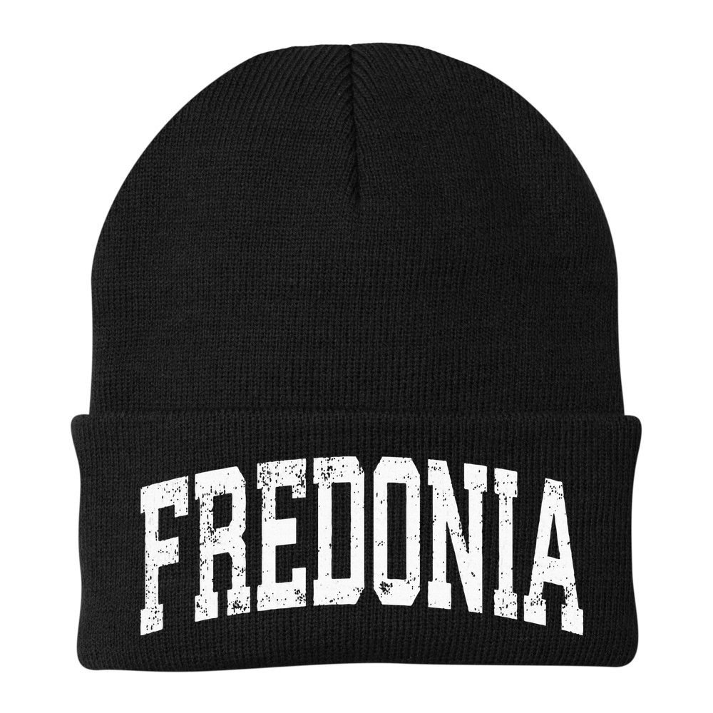 Fredonia New York Ny Vintage Athletic Sports Design Beanie