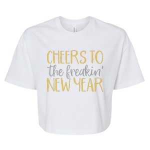 Funny New Years Eve For Funny Happy New Year Party Bella+Canvas Jersey Crop Tee