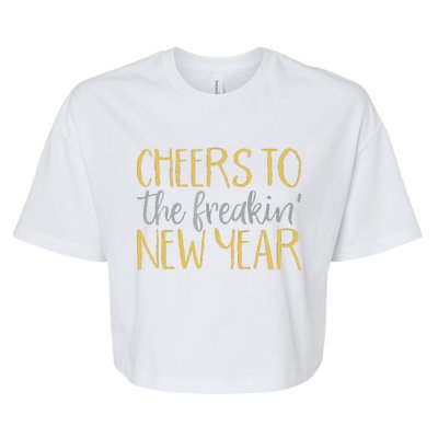 Funny New Years Eve For Funny Happy New Year Party Bella+Canvas Jersey Crop Tee