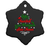 Feliz Navidad Y Prospero Ano Nuevo Mexican Christmas Ceramic Star Ornament