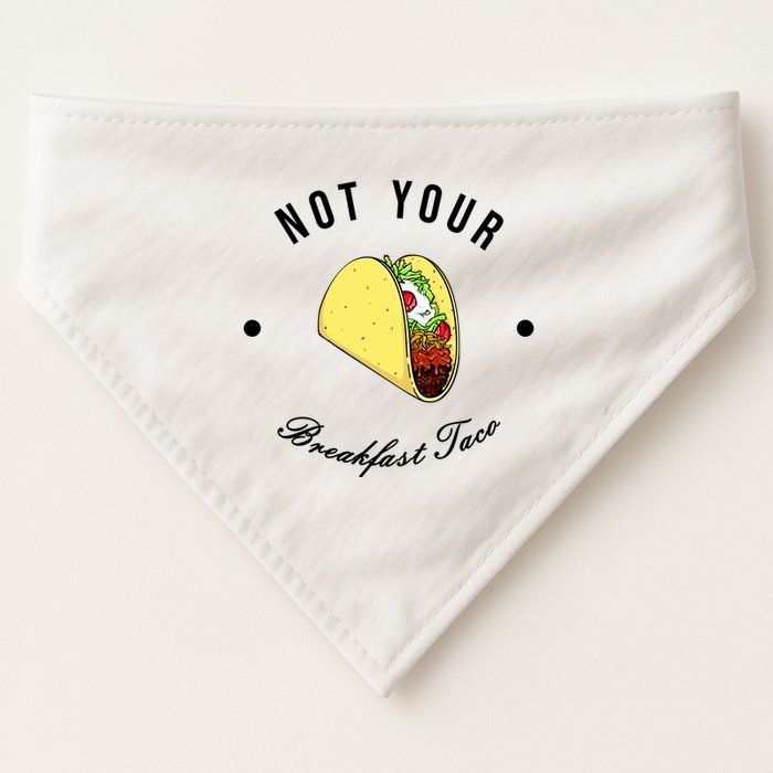 Funny Not Your Breakfast Taco Biden Rnc Jill Tacos USA-Made Doggie Bandana