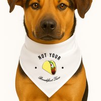 Funny Not Your Breakfast Taco Biden Rnc Jill Tacos USA-Made Doggie Bandana