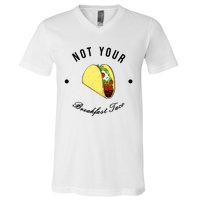 Funny Not Your Breakfast Taco Biden Rnc Jill Tacos V-Neck T-Shirt