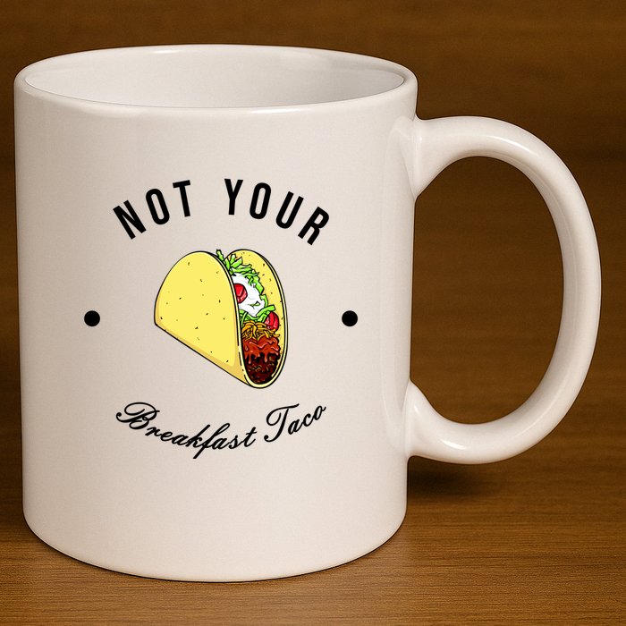 Funny Not Your Breakfast Taco Biden Rnc Jill Tacos 11oz C Handle Ceramic Mug