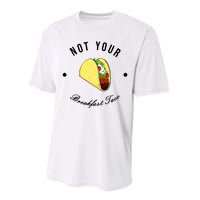 Funny Not Your Breakfast Taco Biden Rnc Jill Tacos Performance Sprint T-Shirt