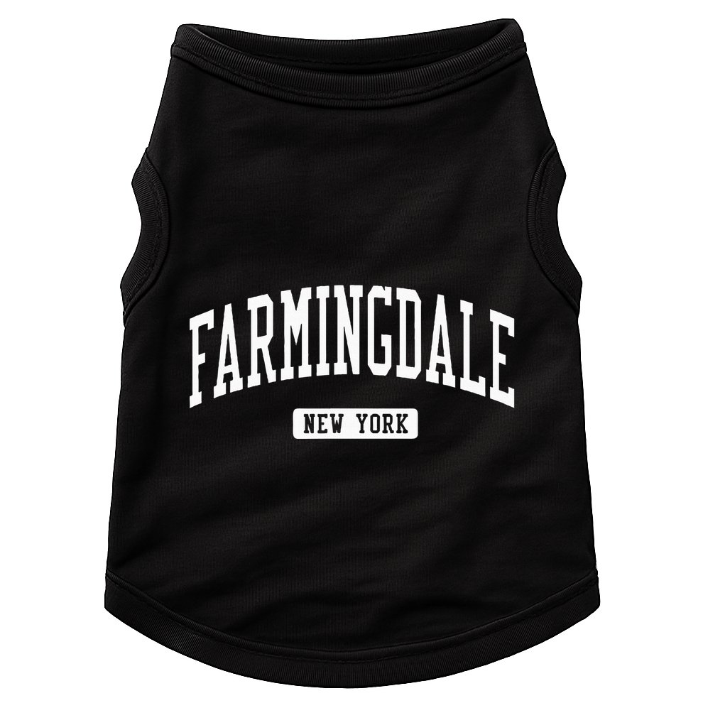 Farmingdale New York Ny Vintage Athletic Sports Design Doggie Tank