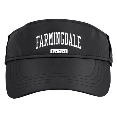 Farmingdale New York Ny Vintage Athletic Sports Design Adult Drive Performance Visor