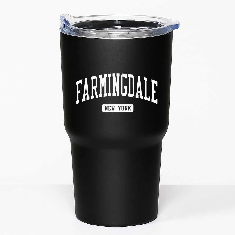 Farmingdale New York Ny Vintage Athletic Sports Design Tumbler