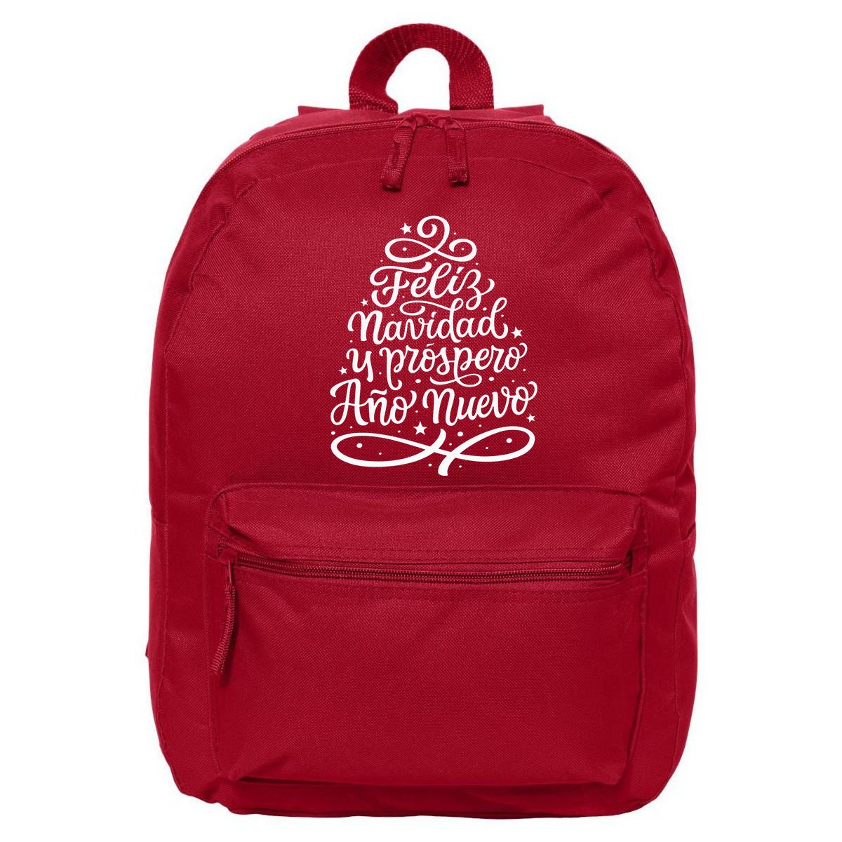 Feliz Navidad Y Prospero Ano Nuevo 16 in Basic Backpack
