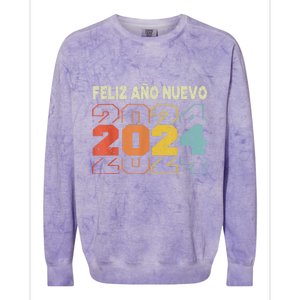 Feliz Navidad Y Prospero Ano Nuevo Colorblast Crewneck Sweatshirt