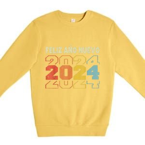 Feliz Navidad Y Prospero Ano Nuevo Premium Crewneck Sweatshirt