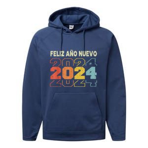 Feliz Navidad Y Prospero Ano Nuevo Performance Fleece Hoodie