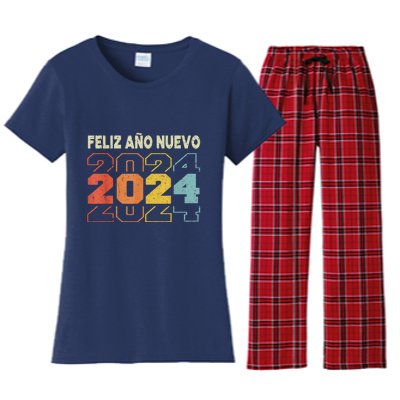 Feliz Navidad Y Prospero Ano Nuevo Women's Flannel Pajama Set