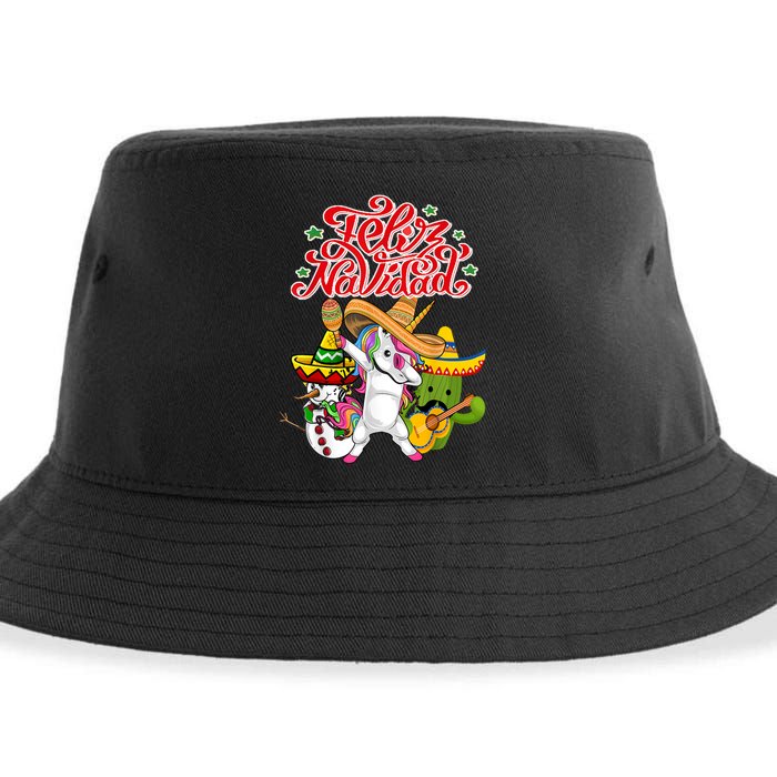 Feliz Navidad Y Prospero Ano Nuevo Sustainable Bucket Hat