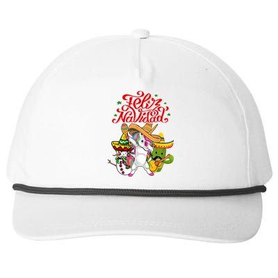 Feliz Navidad Y Prospero Ano Nuevo Snapback Five-Panel Rope Hat